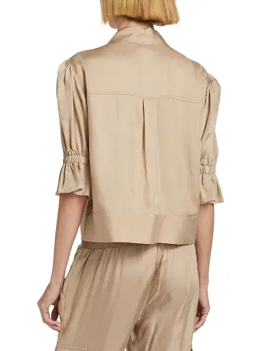 Cinq à Sept Women's Holly Puff-Sleeve Utility Jacket | Thumbnail 5 Cinq à Sept Women's Holly Puff-Sleeve Utility Jacket | Thumbnail 5