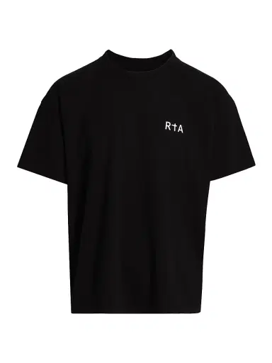 RTA Men's Colin Chest Logo T-Shirt - Black Chest Logo | Thumbnail 1