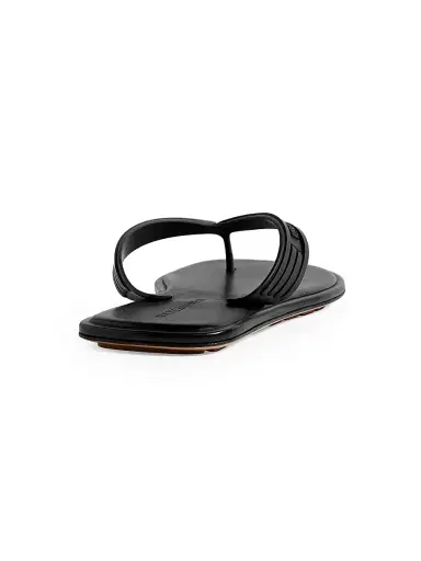 Bottega Veneta Men's Sampieri Logo Slip-On Sandals - Black - Size 13 | Thumbnail 3 Bottega Veneta Men's Sampieri Logo Slip-On Sandals - Black - Size 13 | Thumbnail 3