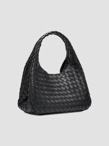 Bottega Veneta Women's Medium Campana Intrecciato Leather Shoulder Bag | Thumbnail 6 Bottega Veneta Women's Medium Campana Intrecciato Leather Shoulder Bag | Thumbnail 6