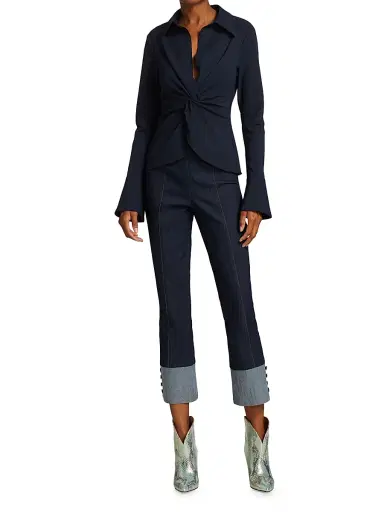 Cinq à Sept Women's Mckenna Twist-Front Blouse | Thumbnail 2