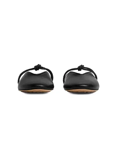 Bottega Veneta Women's Lucia Leather Ballerina Mules - Black - Size 10.5 | Thumbnail 4 Bottega Veneta Women's Lucia Leather Ballerina Mules - Black - Size 10.5 | Thumbnail 4