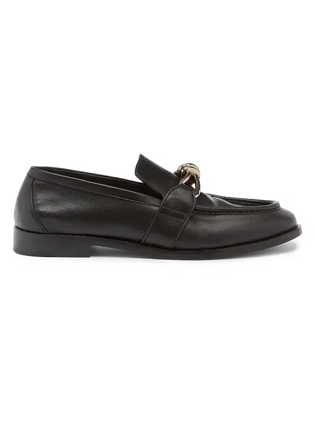 Bottega Veneta Men's Astaire Knot Leather Loafers - Black Silver