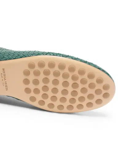 Bottega Veneta Women's Rosa Intrecciato Leather Flats | Thumbnail 7 Bottega Veneta Women's Rosa Intrecciato Leather Flats | Thumbnail 7