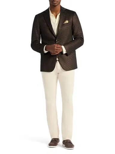 Robert Graham Men's Colden Houndstooth Sportcoat - Camel - Size 40 | Thumbnail 2