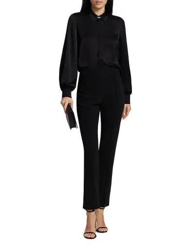 Cinq à Sept Women's Brianne Pintuck Crepe Pants | Thumbnail 2