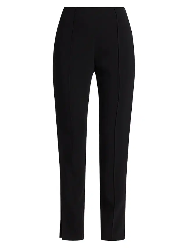 Cinq à Sept Women's Brianne Pintuck Crepe Pants - Black