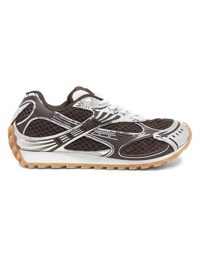Bottega Veneta Women's Orbit Technical Mesh Sneakers - Fondant Silver