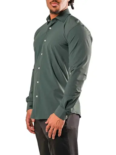 Maceoo Men's Fibonacci Stretch Euro Shirt - Green | Thumbnail 3