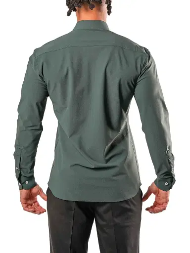 Maceoo Men's Fibonacci Stretch Euro Shirt - Green | Thumbnail 4