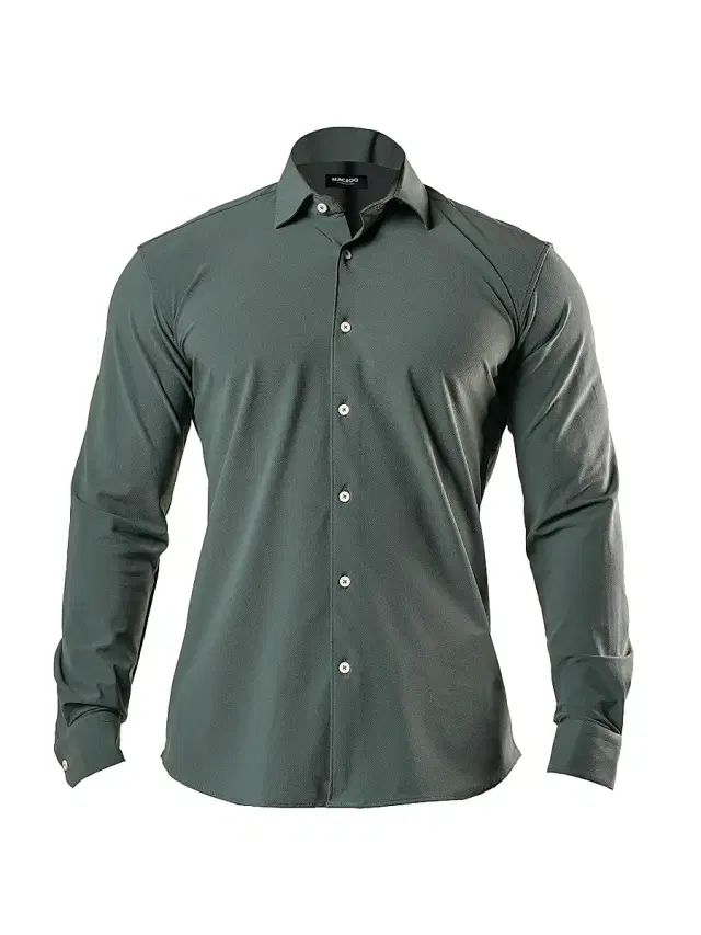 Men's Fibonacci Stretch Euro Shirt - Green Men's Fibonacci Stretch Euro Shirt - Green