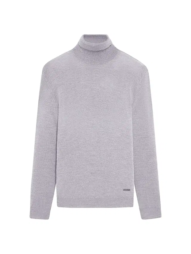 Bugatchi Men's Sawyer Turtleneck Sweater - Platinum