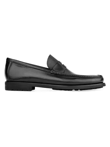 To Boot New York Men's Belfast Leather Penny Loafers - Nero - Size 16 | Thumbnail 1 To Boot New York Men's Belfast Leather Penny Loafers - Nero - Size 16 | Thumbnail 1
