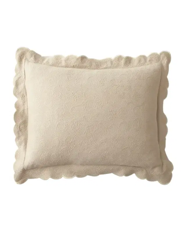 Sferra Alice Floral Matelasse Boudoir Sham
