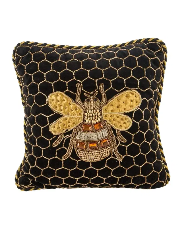 MacKenzie-Childs Queen Bee Pillow