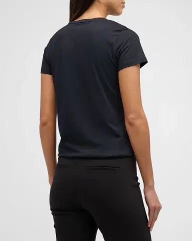 Vince Essential Crewneck Pima Cotton Tee | Thumbnail 3