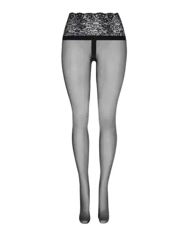 Commando Sexy Sheer Lace-Waist Tights | Thumbnail 1