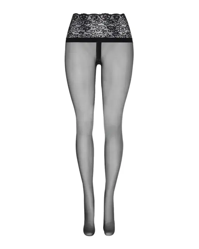 Commando Sexy Sheer Lace-Waist Tights
