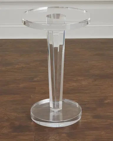 Interlude Home Lisette Acrylic Round Side Table | Thumbnail 1