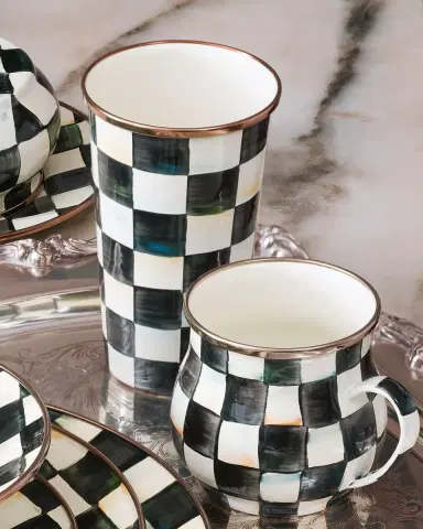 MacKenzie-Childs Courtly Check Enamel Tumbler | Thumbnail 3