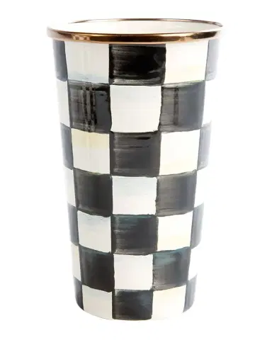 MacKenzie-Childs Courtly Check Enamel Tumbler | Thumbnail 1