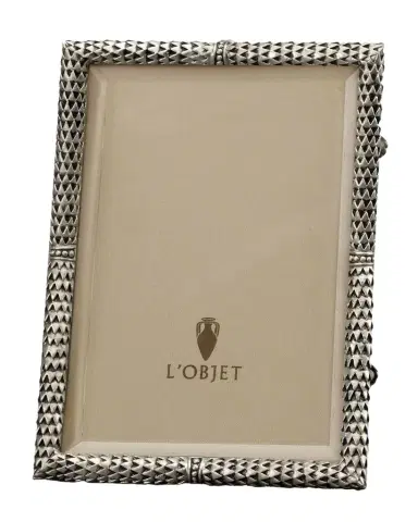 L 'Objet Scales Platinum Picture Frame, 5" x 7" | Thumbnail 1