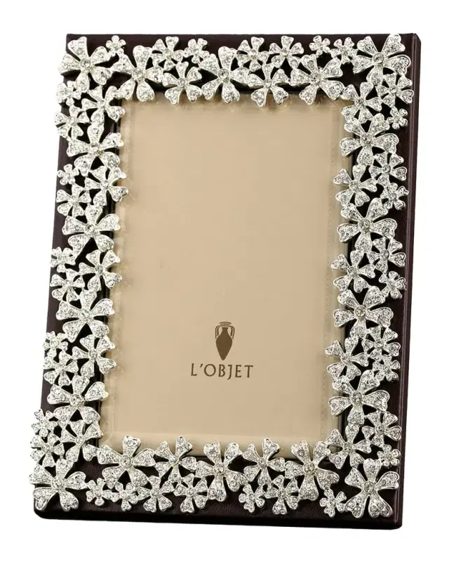 L 'Objet Garland Swarovski® Crystal Picture Frame, 5" x 7"