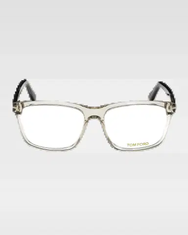 Tom Ford Square Acetate Optical Glasses, Gray | Thumbnail 2