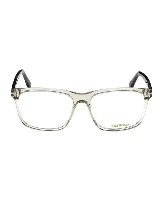 TOM FORD Square Acetate Optical Glasses, Gray