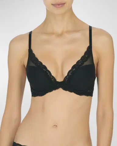 Natori Feathers Contour Plunge Bra | Thumbnail 2 Natori Feathers Contour Plunge Bra | Thumbnail 2