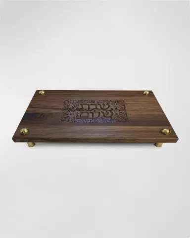 Joy Stember Metal Arts Studio Shalom Hanukkah Challah Board by Joy Stember | Thumbnail 2