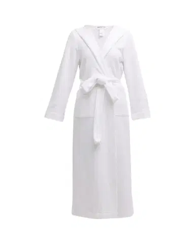 Hanro Hooded Plush Long Robe | Thumbnail 1 Hanro Hooded Plush Long Robe | Thumbnail 1