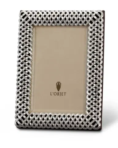 L'Objet Braid Platinum Picture Frame | Thumbnail 1