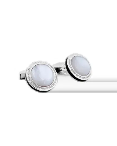 Tateossian Mother-of-Pearl Sterling Silver Cuff Links Stud Set | Thumbnail 2 Tateossian Mother-of-Pearl Sterling Silver Cuff Links Stud Set | Thumbnail 2