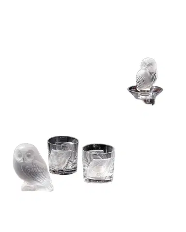 Lalique "Shivers" Crystal Owl Figure | Thumbnail 1