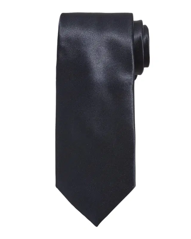 Solid Silk Satin Tie