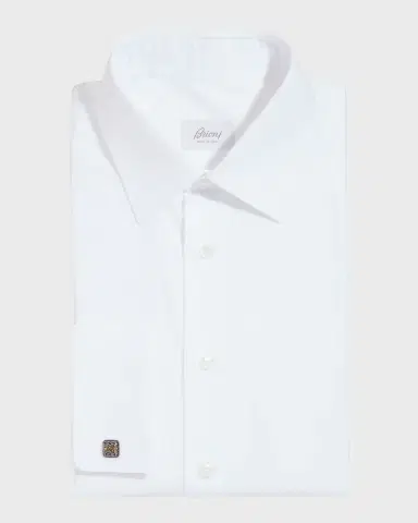 Brioni Wardrobe Essential French-Cuff Dress Shirt | Thumbnail 2 Brioni Wardrobe Essential French-Cuff Dress Shirt | Thumbnail 2