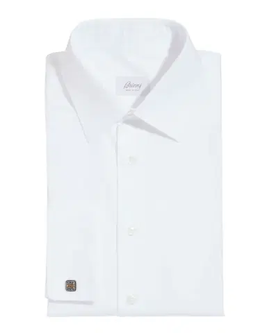 Brioni Wardrobe Essential French-Cuff Dress Shirt | Thumbnail 1 Brioni Wardrobe Essential French-Cuff Dress Shirt | Thumbnail 1