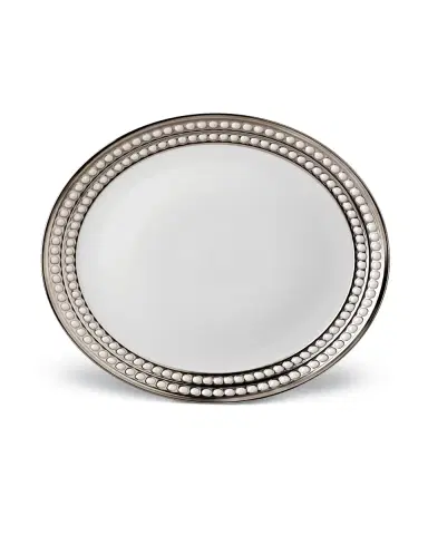 L 'Objet Perlee Platinum Dinner Plate | Thumbnail 2