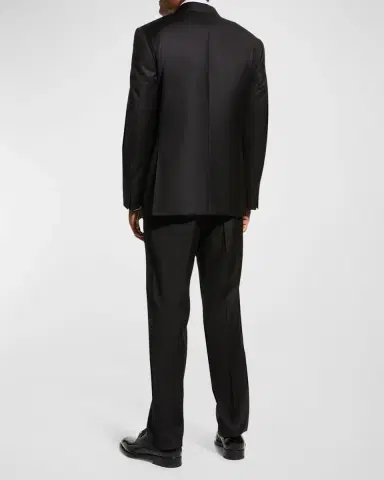 Canali Wool Two-Piece Tuxedo Suit | Thumbnail 3 Canali Wool Two-Piece Tuxedo Suit | Thumbnail 3