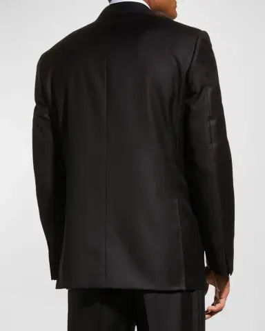 Canali Wool Two-Piece Tuxedo Suit | Thumbnail 5 Canali Wool Two-Piece Tuxedo Suit | Thumbnail 5