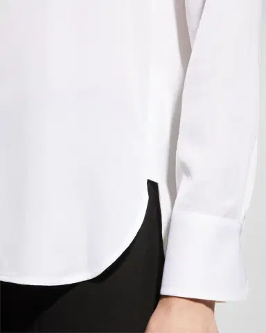 Vince Slim-Fit Long-Sleeve Stretch-Silk Blouse | Thumbnail 5 Vince Slim-Fit Long-Sleeve Stretch-Silk Blouse | Thumbnail 5
