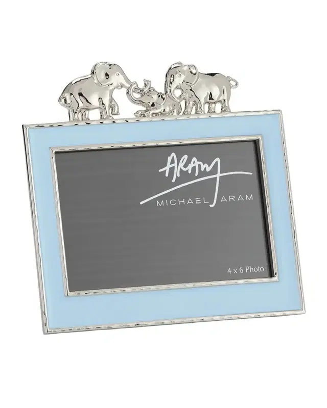 Michael Aram Boys ' Elephant 4" x 6" Picture Frame, Blue