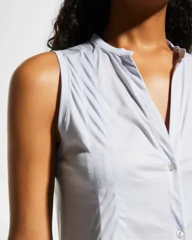Hanro Cotton Deluxe Sleeveless Shirtwaist Nightgown | Thumbnail 5 Hanro Cotton Deluxe Sleeveless Shirtwaist Nightgown | Thumbnail 5