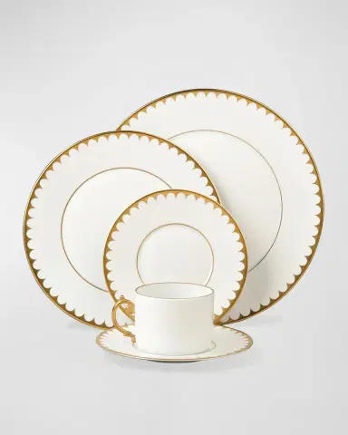 L 'Objet Aegean Filet Gold Dinner Plate | Thumbnail 2