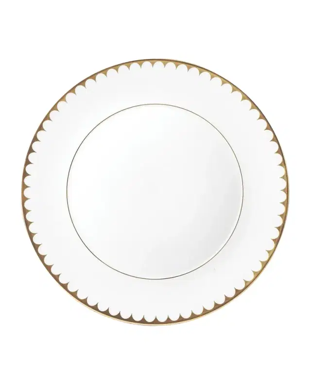 L 'Objet Aegean Filet Gold Dinner Plate