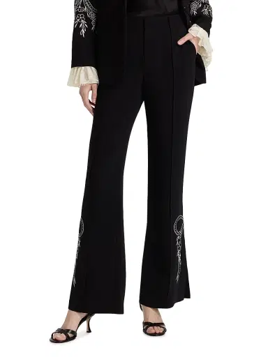 Cinq à Sept Women's Abeline Cascading Ribbon Pants | Thumbnail 3 Cinq à Sept Women's Abeline Cascading Ribbon Pants | Thumbnail 3