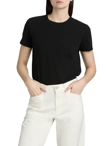 Moussy Vintage Women's Basic Crewneck Cotton T-Shirt | Thumbnail 3 Moussy Vintage Women's Basic Crewneck Cotton T-Shirt | Thumbnail 3