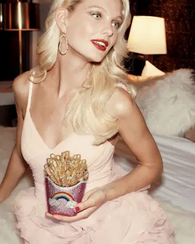 Judith Leiber Couture French Fries Rainbow Clutch Bag | Thumbnail 4
