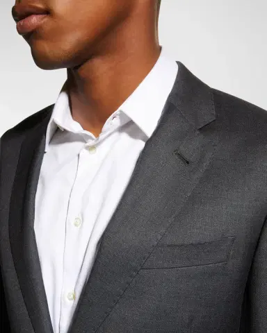 Emporio Armani Super 130s Wool Two-Piece Classic Fit Suit | Thumbnail 2 Emporio Armani Super 130s Wool Two-Piece Classic Fit Suit | Thumbnail 2